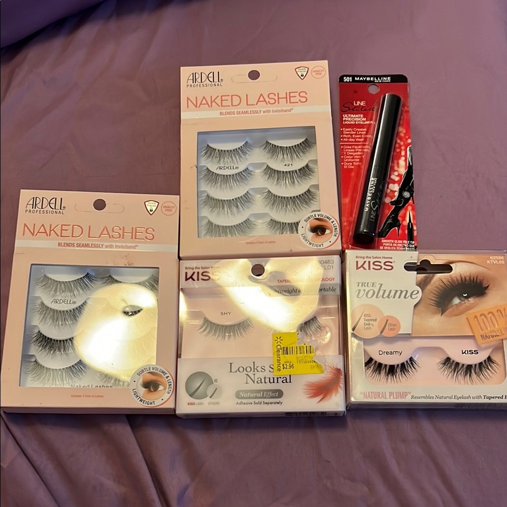 Ardell and Kiss Eyelash Set with Eyeliner